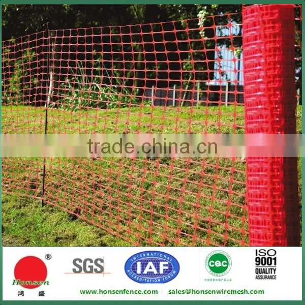 2015 Real factory!! HDPE orange safety Fence barrier