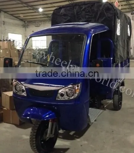 2014 China new design 3 wheel gas motor scooter for adults,3 wheel truck for sale,closed cabin cargo tricycle