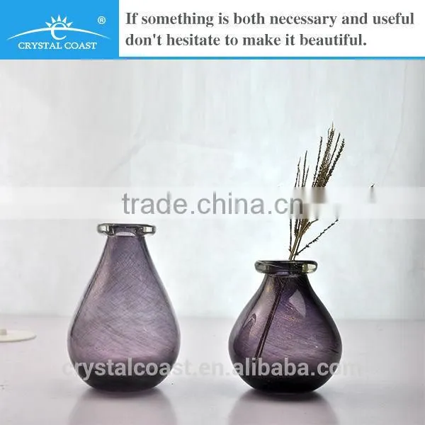 color mini glass vase; aroma glass bottle