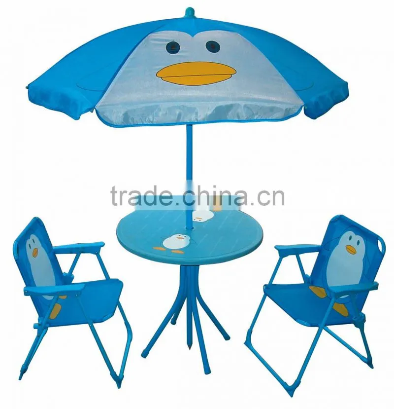 Hot selling kids folding table and chair sets for campling