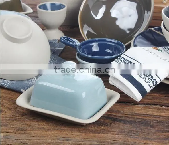 9'' Cearamic butter plate personalized ceramic plates ceramic microwave dish plate