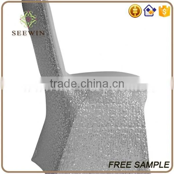shining spandex sequin chair cover for bauquet/wedding