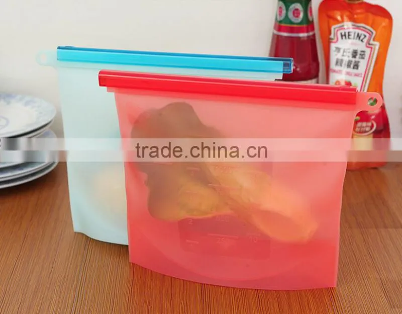 Wholesale Stock Portable Silicone Food Seal Freshness Protection Bag