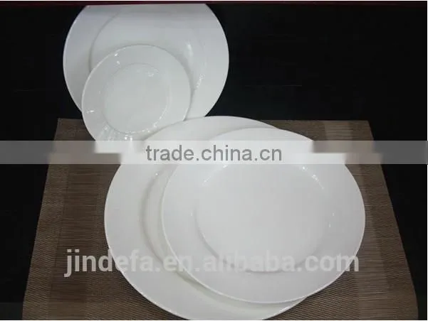 white fine porcelain ceramic dinner plate for wedding