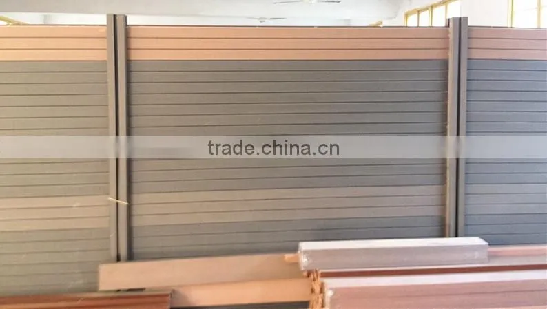 Easy cleaning and maintenance wpc fence for building materials