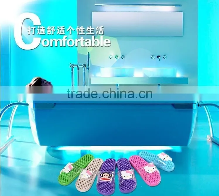 Hot sale high quality plastic massager slippers anti-slip bath slipper