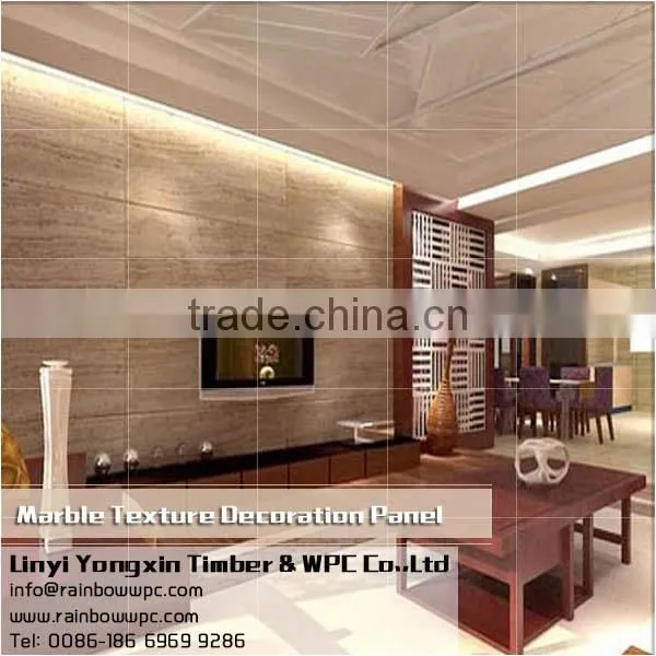 Decorative wall panels composite tile marble stone, Wall Cladding Marble texture UV board
