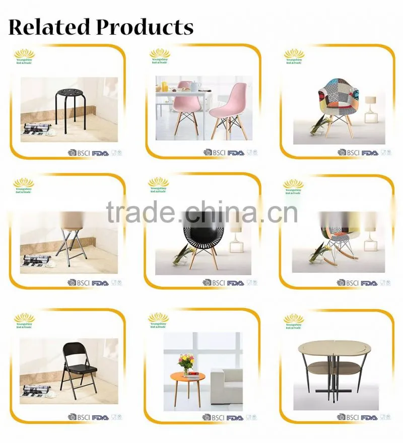 Simple design metal dining chair, home goods black hotel metal wholesale dining chair