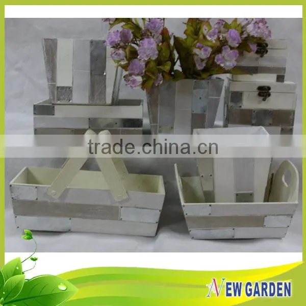 High grade Farmhouse Durable Decorative Metal Window Box Planters