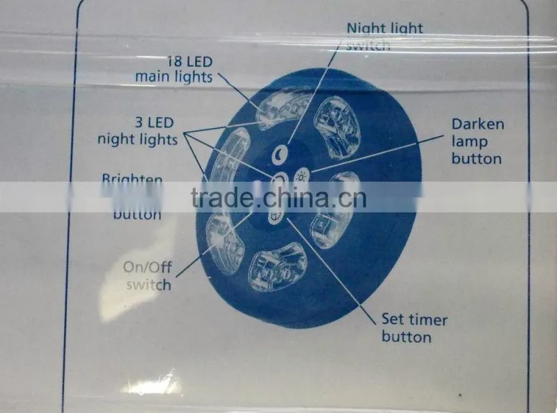 21 LED Camping/Night Light With Timer & Hanging Hook. C0001