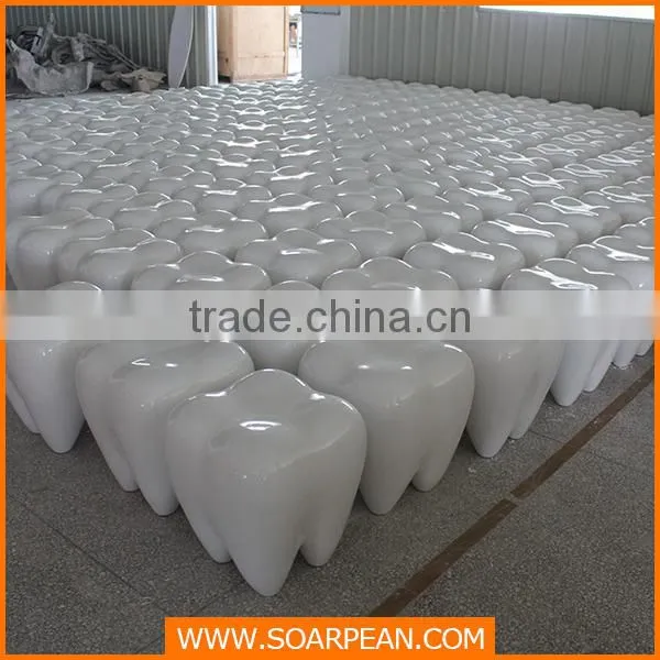 Customized Fiberglass Teeth Stool Kid's Chair
