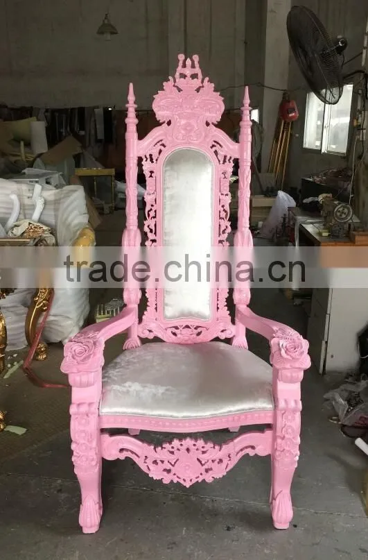 MD-0029-01 Baroque king size high back throne chair