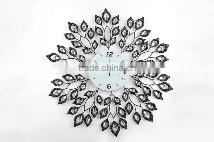 2016 Best selling fashion metal decorative wall clock