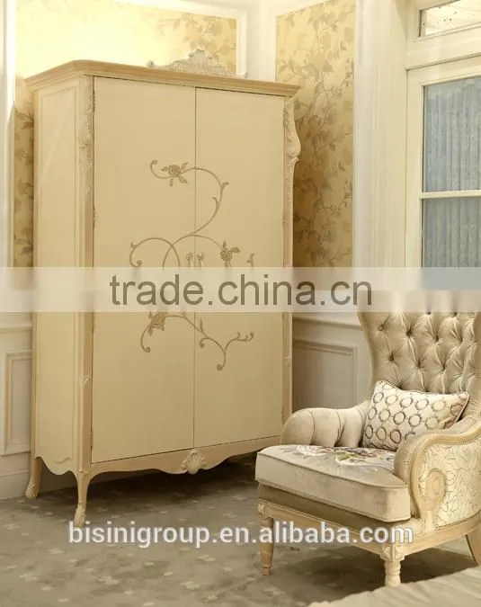 Handmade wooden frame carved antique french tufted royal child armchair - BF07-70354A
