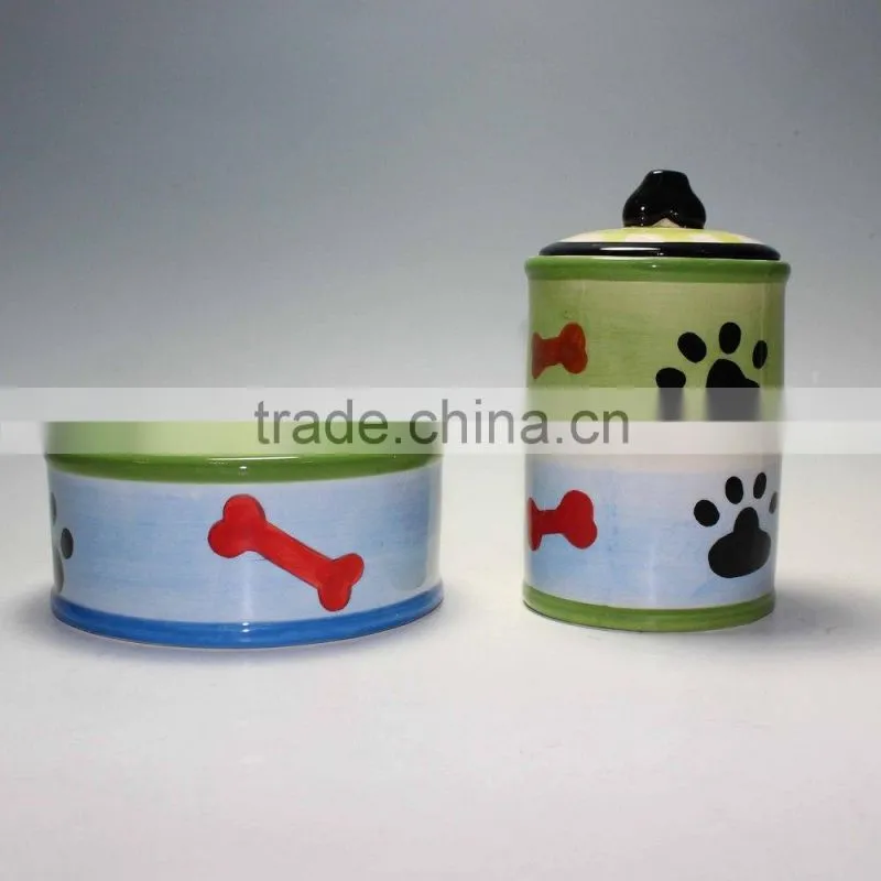 Ceramic Pet Food Container Dog Food Jar
