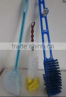 Plastic small & convenient Toilet brush holder with three mix colours