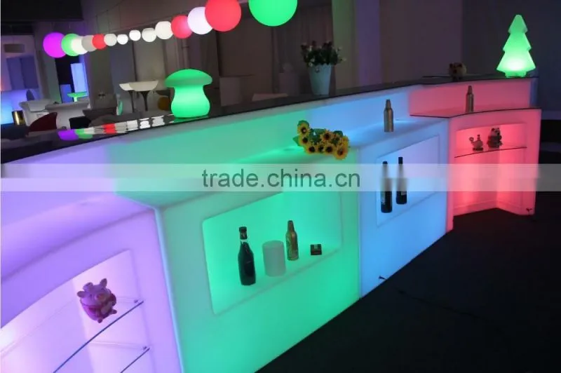 2016 newest high inflatable illuminated led pub bar counter