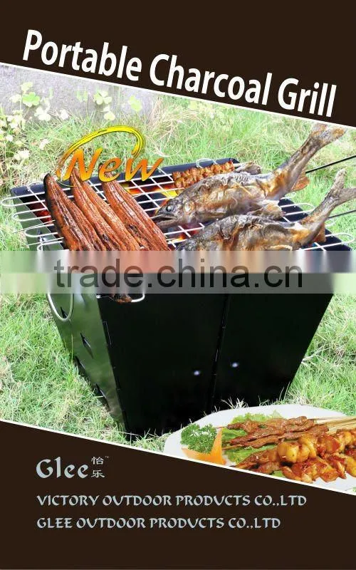 Pass LFGB test Stainless steel charcoal portable bbq stove