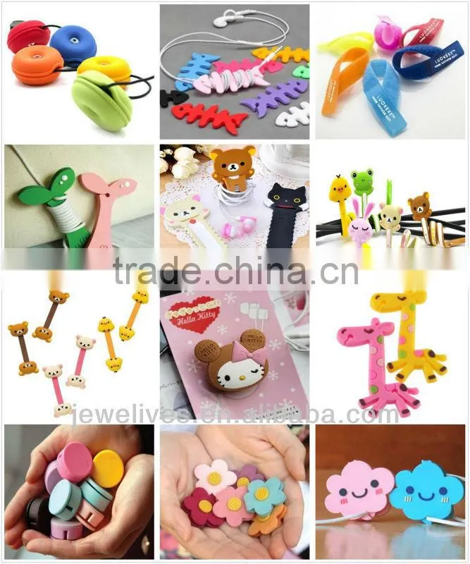 Cartoon Eco-Friendly Silicone Earbud Cable Winder
