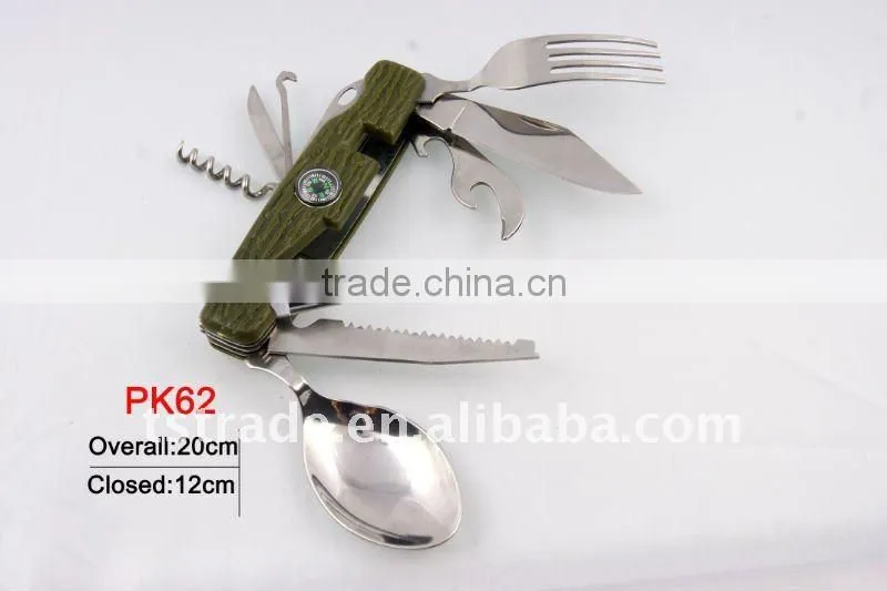 2014 new Picnic multi outdoor tableware barbecue tool Set(K121B )