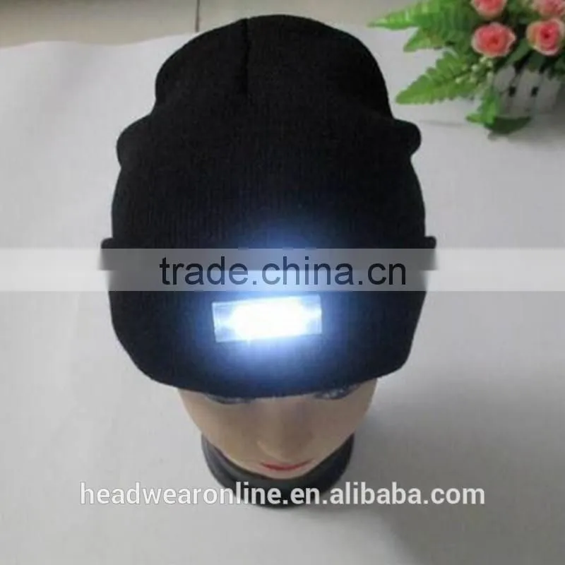 Cap Factory Acrylic Material Led Light Ski Beanie Hats