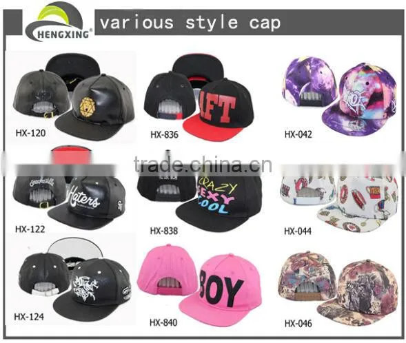 Custom Logo flat Brim 5 Panel Hats