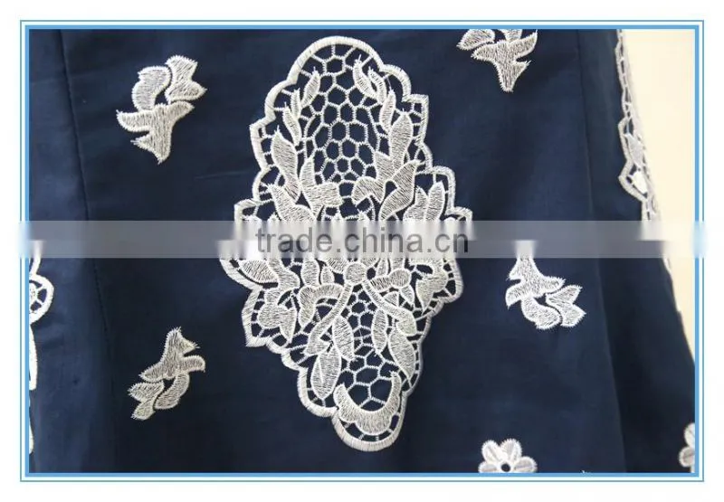 New design 100% ramie/linen embroidery classic women suits with back zipper
