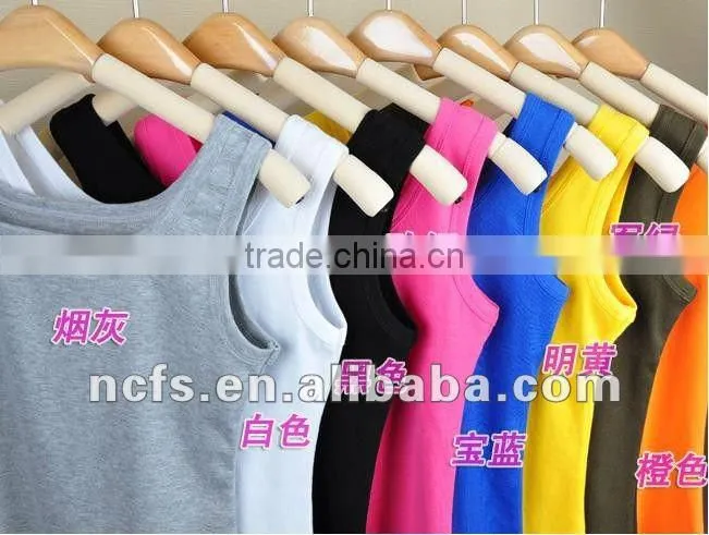 Wholesale woman's seamless plain tank tops