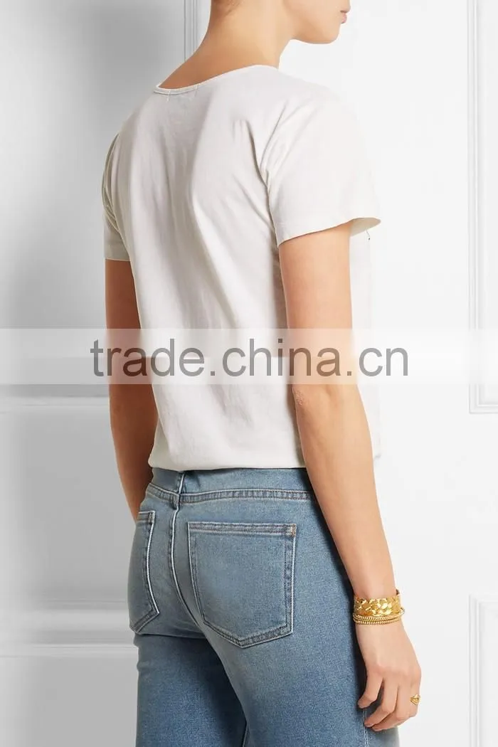 Latest design bulk t shirt printing with beach girls