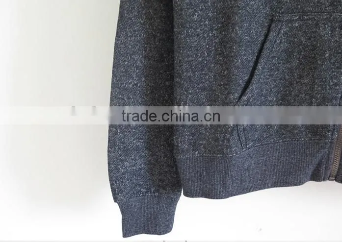China Oem cheaper customized CVC60/40fleece zippered hoodies wholesale good quality warm zippered hoodies