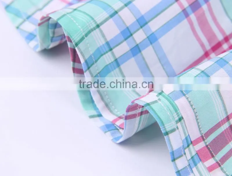 2017 latest men's plaid casual long sleeve shirt