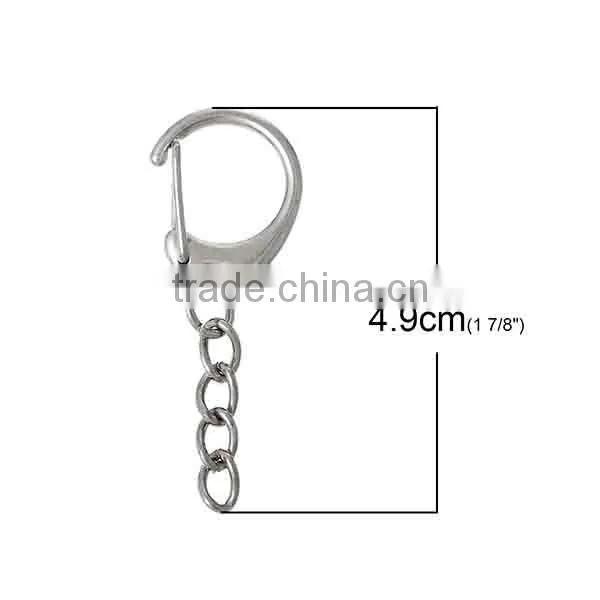 Custom Silver Tone Lobster Clasps For Key Rings Chain
