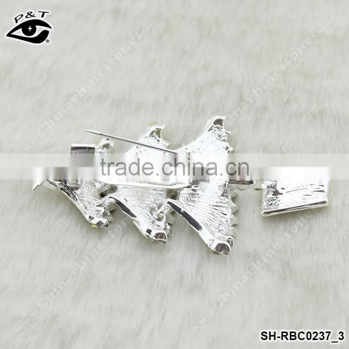 Christmas trees crystal rhinestone brooches rhinestone pins for clothing decoration wedding invitation dress jewelry gift