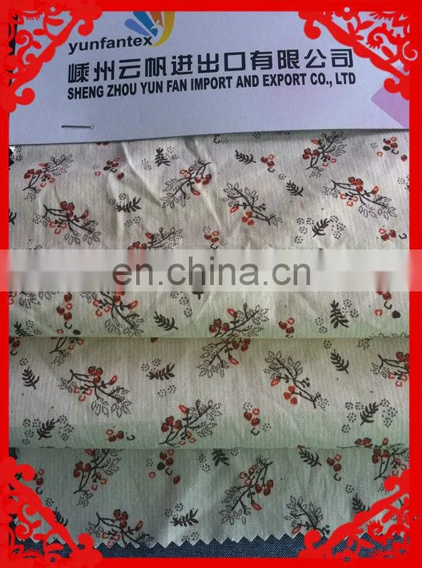 2014-2015 latest Italy design pattern small flower prnted waxed cotton fabric