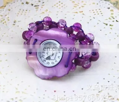 New Fashion Assorted Beach Watch Coconut Shell Bracelet Watch Palm Vintage wristwatch Ethnic Brazilian Fashion watch