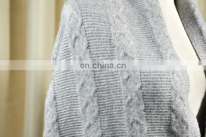 Factory Direct Wool Knitted Scarf Women Fur Pompom Winter Hat And Scarf Set