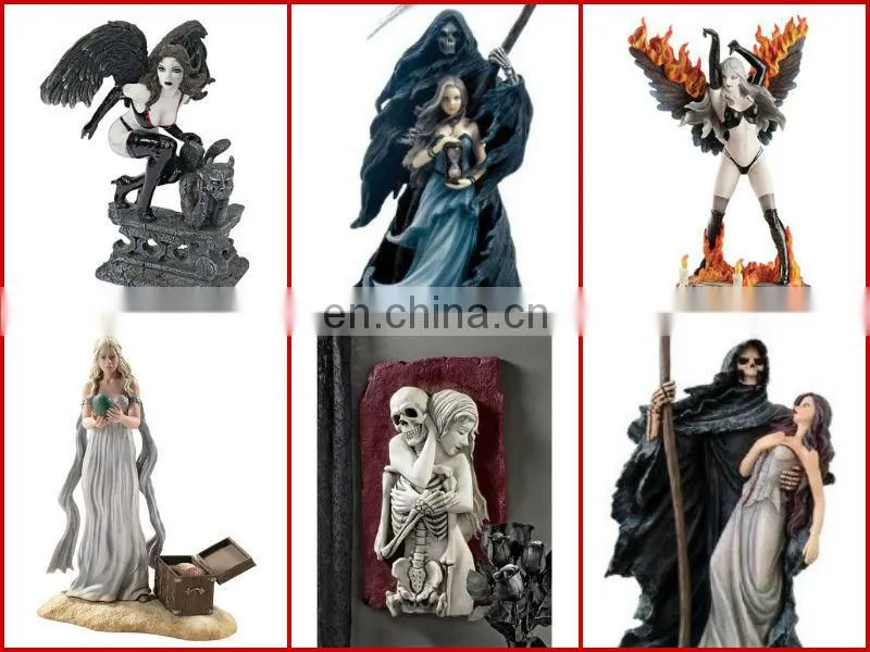 customized bride and groom figurines with resin material
