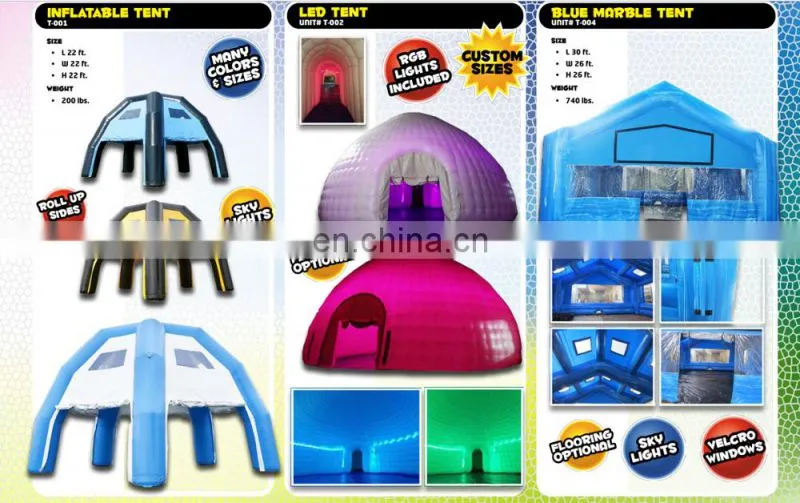 2017 Hot sales inflatable tent camping