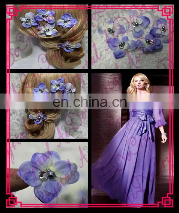Aidocrystal flower hair accessories purple,hair accesories for wedding,fashion hair clip accessories