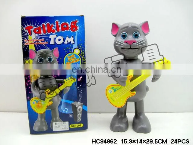 Interesting b/o spinning dancing robot toy with flashlight and music HC96545