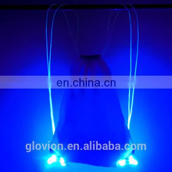 Glovion outdoor flashing bag colorful sport bags led backpack
