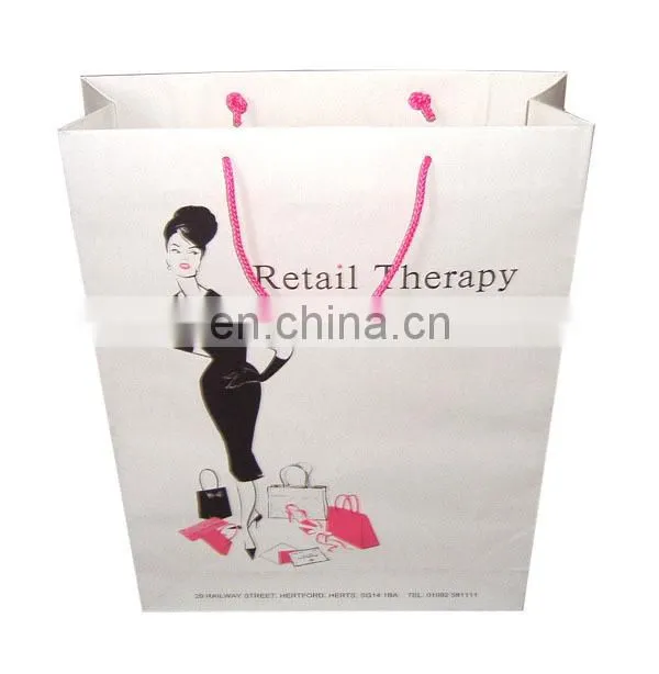 Customized small paper bag rope handle