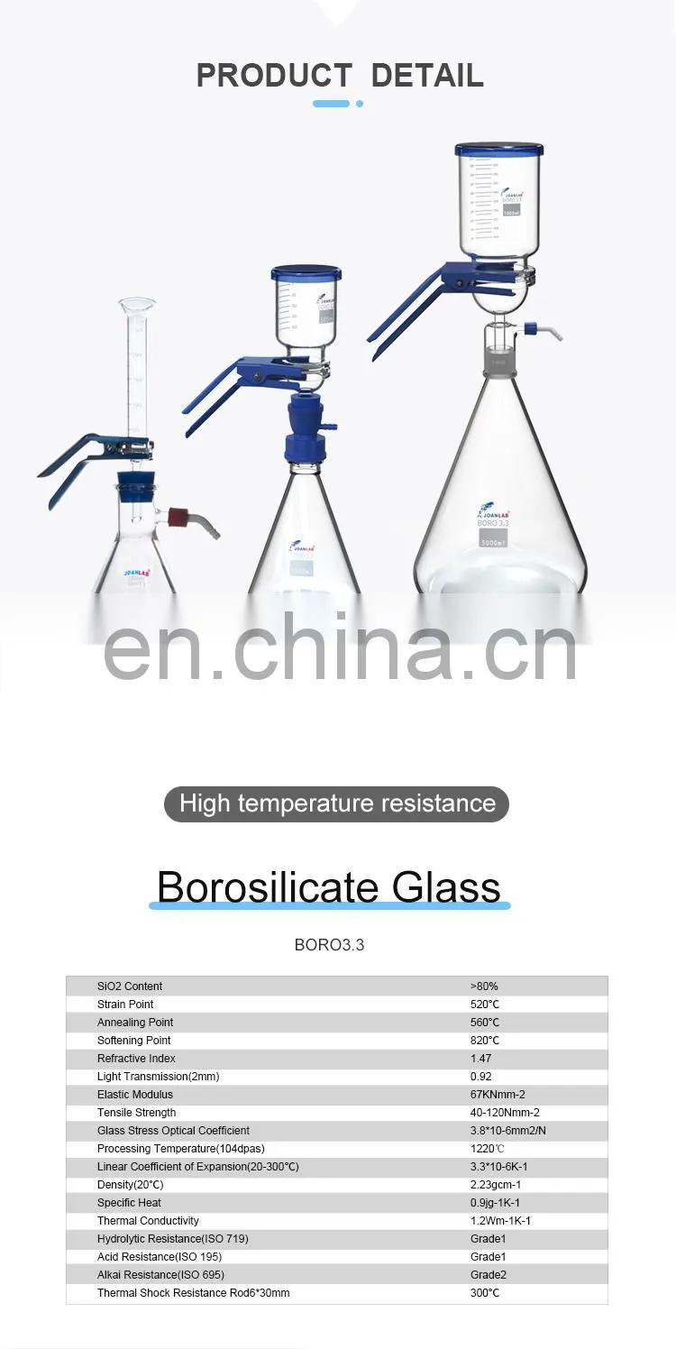 AKMLAB Laboratory Glassware Filter Flask Filter Funnel