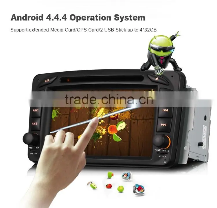 Erisin ES2507B 2 Din 7 inch Touch Screen Android 4.4.4 Car DVD Player for Mercedes W203