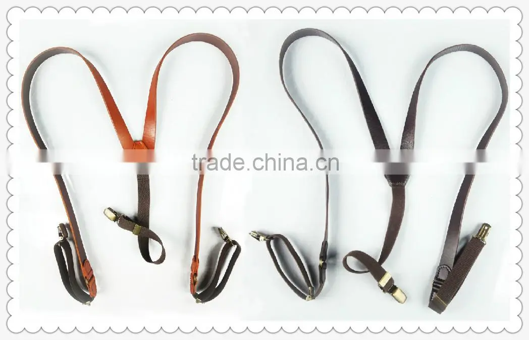 Fashion lady genuine leather suspender