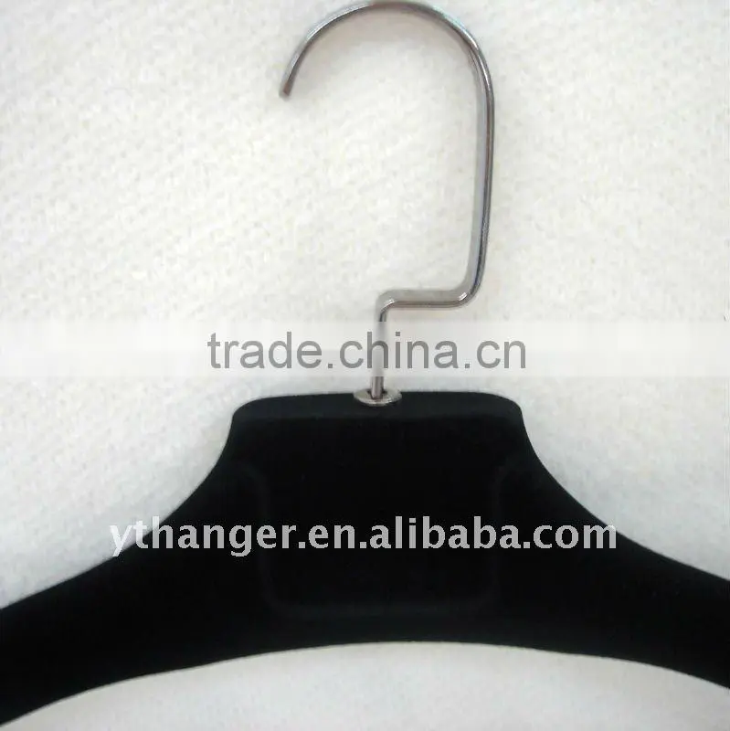 WB31 black velvet hanger for coat and jacket