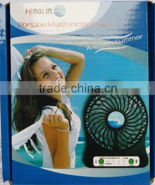 Small Solar Power Fan, Outdoor Mini Solar and Rechargable Fan