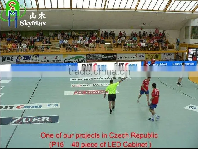 Czech project outdoor sport perimeter led screen