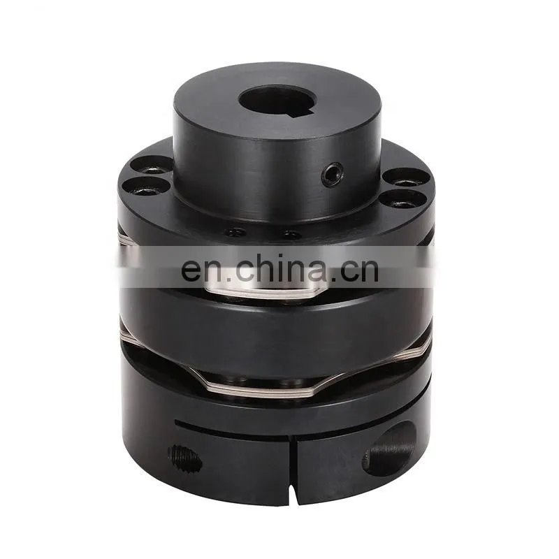 DMB series aluminum alloy high rigidity double disc with single step keyway and eight screws coupling