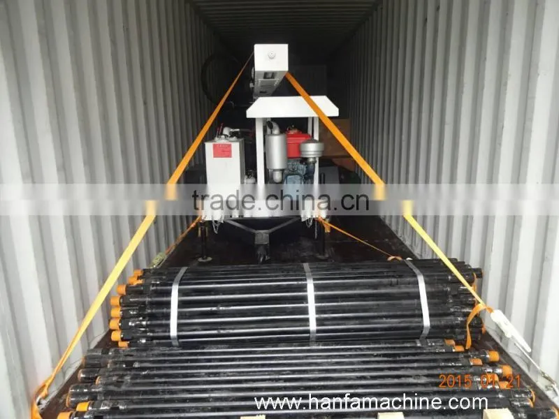 hot selling! high efficient, simple operation HF120W small water well drilling rig